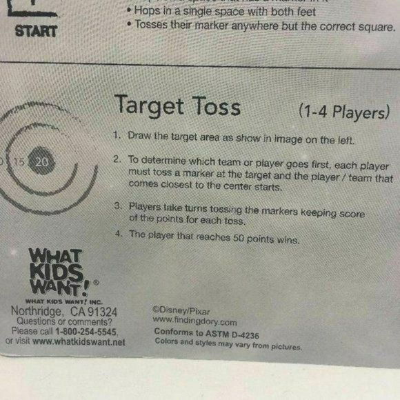 Disney Finding Dory Nemo sidewalk outdoor chalk KID crafts art - Picture 11 of 11